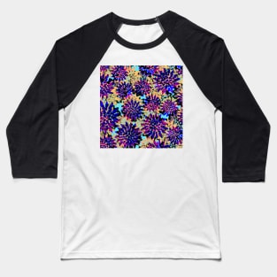 Poppin’ Petals - Digitally Illustrated Abstract Flower Pattern for Home Decor, Clothing Fabric, Curtains, Bedding, Pillows, Upholstery, Phone Cases and Stationary Baseball T-Shirt